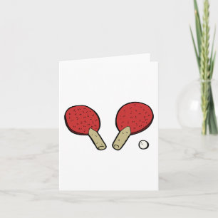 Tarjeta Mesa de ping pong