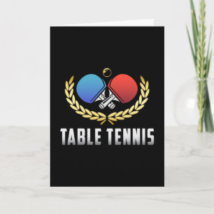 Tarjeta Mesa de tenis Paddle Ping Pong Player Divertido re