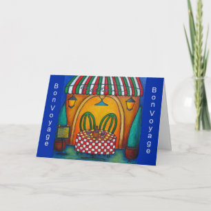 Tarjeta Mesa para dos en la carta de viaje Bon Trattoria