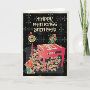Tarjeta Mesa Roja de Mah Jongg