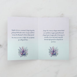 Tarjeta Mésange chantant la tendresse