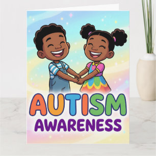 Tarjeta #MesDeConcienciaciónSobreElAutismo -Agrega tu mens