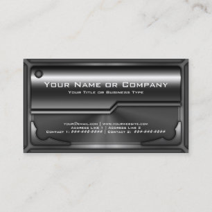 Tarjeta metálica Hi Tech Faux versión 2 con foto