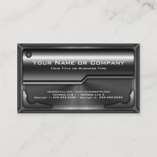 Tarjeta metálica Hi Tech Faux versión 2 con foto