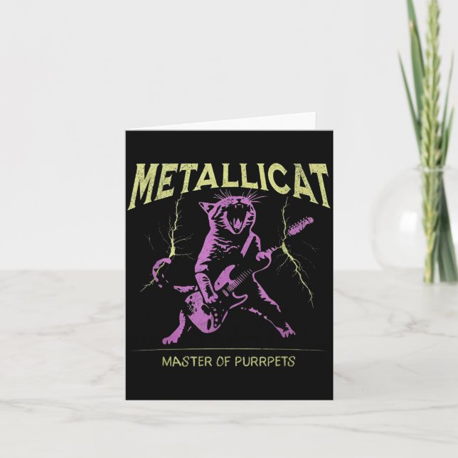 Tarjeta Metallicat Master Of Purrpets  (Anverso)