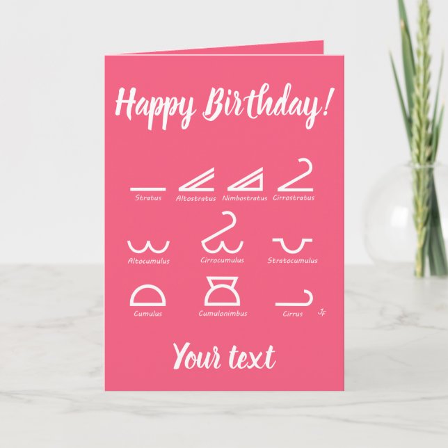 Tarjeta Meteorología (Anverso)