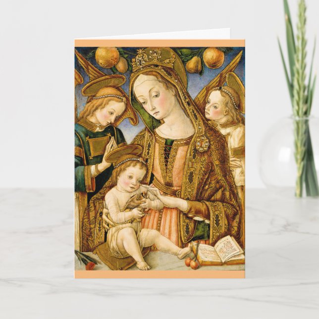 Tarjeta Métete bien pronto carta religiosa Dios de los Ejé (Anverso)