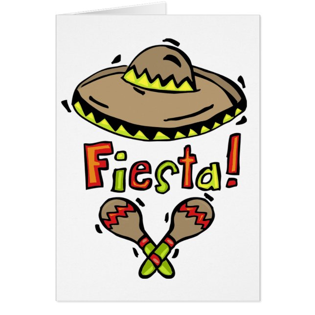 Tarjeta mexicana de la fiesta (Frente)