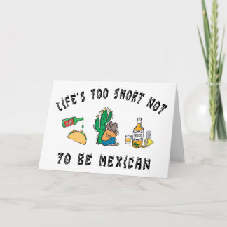 Tarjeta mexicana muy divertida