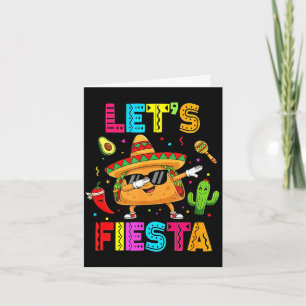 Tarjeta Mexicano deja fiesta divertido taco haciendo dabbi