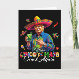Tarjeta Mexicano Haz De Nuevo Grande El Cinco De Mayo Dive