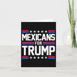 Tarjeta Mexicanos Por Trump 2024 Bandera De Amistad De Méx