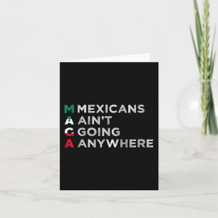 Tarjeta Mexicanos quieren ir a cualquier lugar donde los m