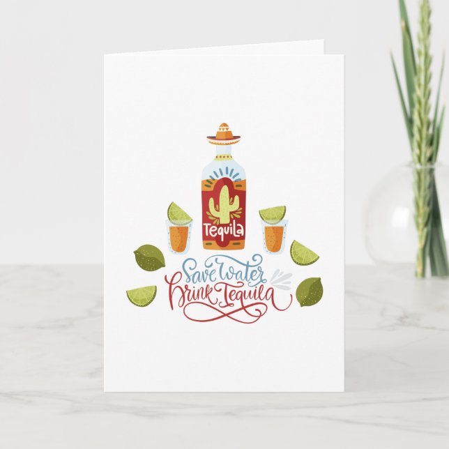 Tarjeta México - Agua - Tequila - luz (Anverso)