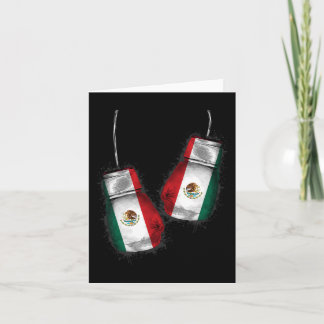 Tarjeta México Guantes de boxeo Orgullo mexicano Boxeo mex