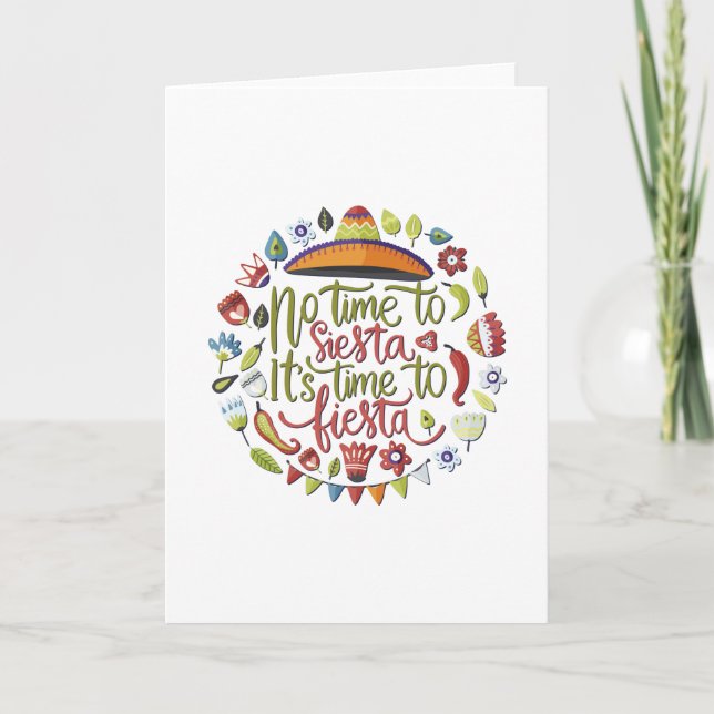 Tarjeta México - Siesta Fiesta - luz (Anverso)