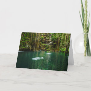 Tarjeta México, Yucatán, lago escénico