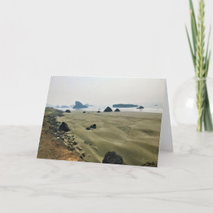 Tarjeta Meyers Beach North, Gold Beach, Oregon