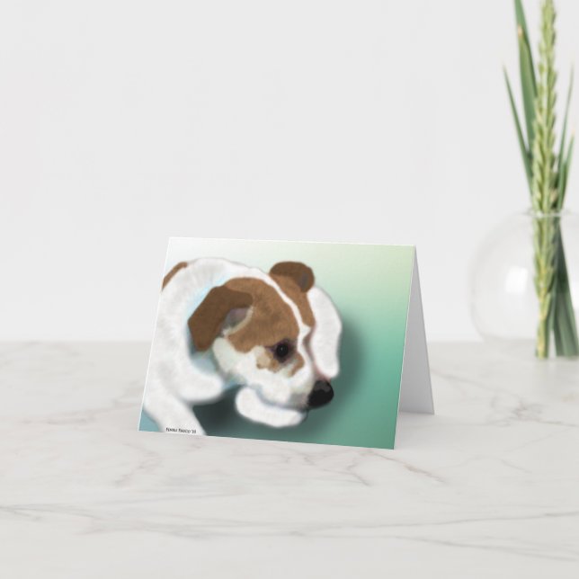 Tarjeta Mezcla de Jack Russell (Anverso)