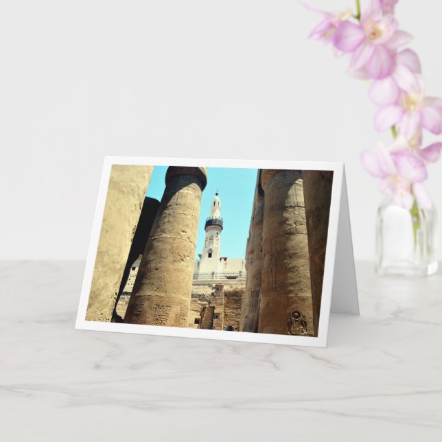 Tarjeta Mezquita de Abu'l Haggag, Templo de Luxor (Orquídea)