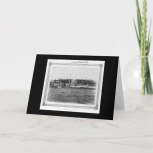 Tarjeta Mezquita de Nusretiye Tophane Estambul 1885