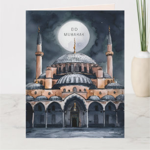 Tarjeta Mezquita Eid Mubarak