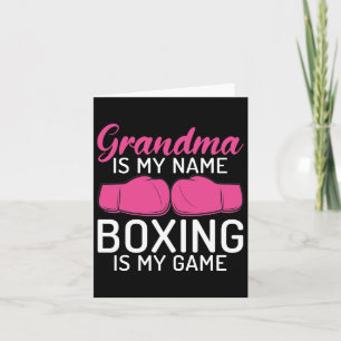 Tarjeta Mi Abuela Es Mi Nombre El Boxeo Es Mi Juego Deport