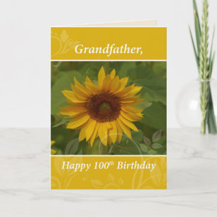 Tarjeta Mi abuelo 100 años Feliz cumpleaños