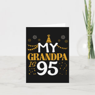 Tarjeta Mi abuelo tiene 95 años, 95 años, 1930, 95 años