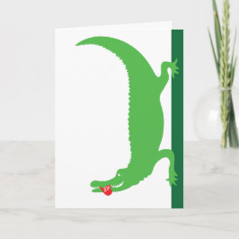 Tarjeta Mi Alligator Valentine