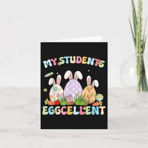 Tarjeta Mi alumno es un bollo de Pascua para profesores