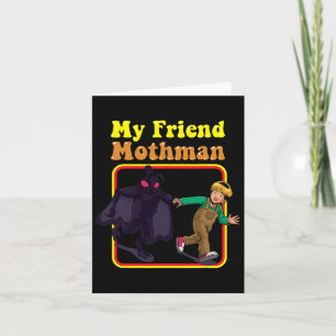 Tarjeta Mi amigo Mothman divertidas criaturas criptidas re