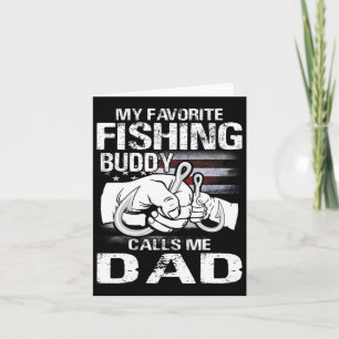 Tarjeta Mi amigo pescador favorito me llama papá