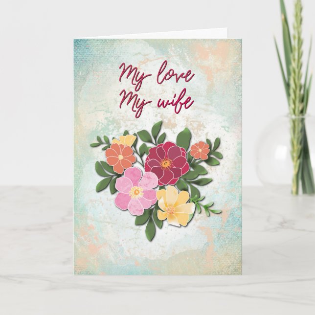 Tarjeta Mi amor, mi esposa (Anverso)