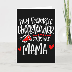 Tarjeta Mi animadora favorita me llama mamá divertido anim