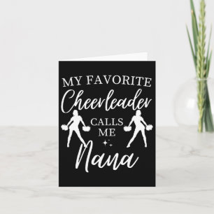 Tarjeta Mi animadora favorita me llama "Nana Sports Chetue