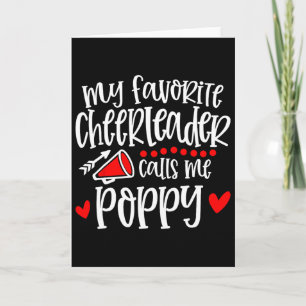 Tarjeta Mi animadora favorita me llama Poppy divertido por