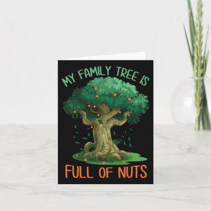 Tarjeta Mi árbol genealógico está lleno de locos Reunión f