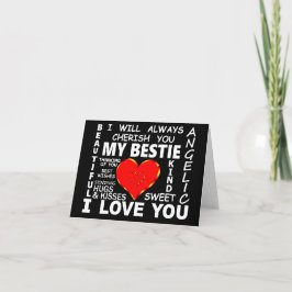 Tarjeta Mi Bestie Te Amo