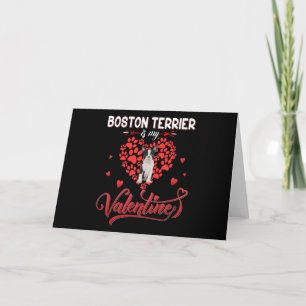 Tarjeta Mi Boston Terrier Divertido Es Mi San Valentín