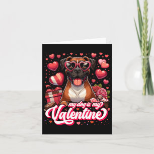 Tarjeta Mi Boxer Es Mi Camiseta De San Valentín Ropa De Am