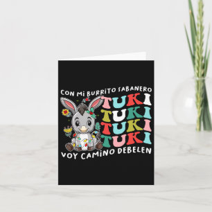 Tarjeta Mi Burrito Sabanero Mexicano Tuki Tuki Burro Latin