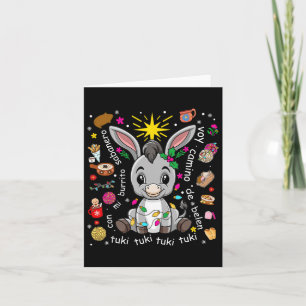 Tarjeta Mi Burrito Sabanero Navidades mexicanos Donkey Spa