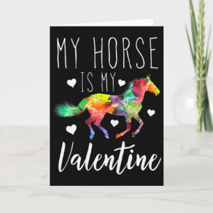 Tarjeta Mi caballo es mi caballo de San Valentín amante de