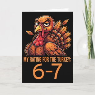 Tarjeta Mi Calificación Para El Pavo 6-7 Alpha Gen Meme 67