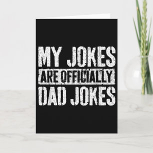 Tarjeta Mi Camiseta de Chistes Son Oficialmente Chistes de