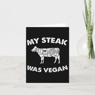 Tarjeta Mi Carne Era Vegan - Comida Graciosa De Carne Love