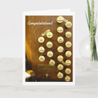 Mi carta de felicitaciones por el órgano ideal