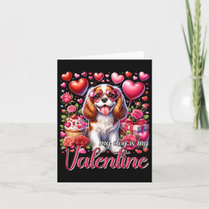 Tarjeta Mi Cavalier King Charles Spaniel es mi San Valentí