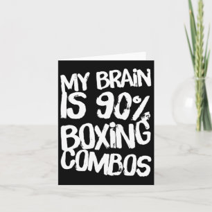 Tarjeta Mi Cerebro Es El 90% Boxer De Boxeo Combos De Boxe